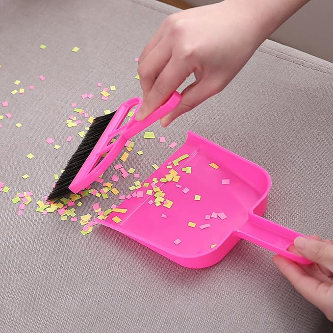 TOPZEA 6 Pack Mini Dust Pan and Brush Set, Mini Hand Broom Dustpan Set Hand - Image 6