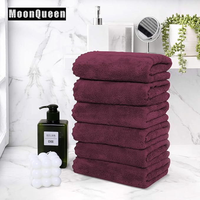 MOONQUEEN 6 Pack Premium Hand Towels - Image 5