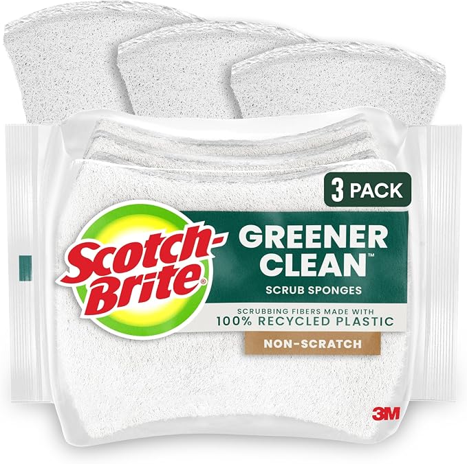 Scotch-Brite Greener Clean Non-Scratch Scrub Sponge, Sponge by Scotch-Brite
