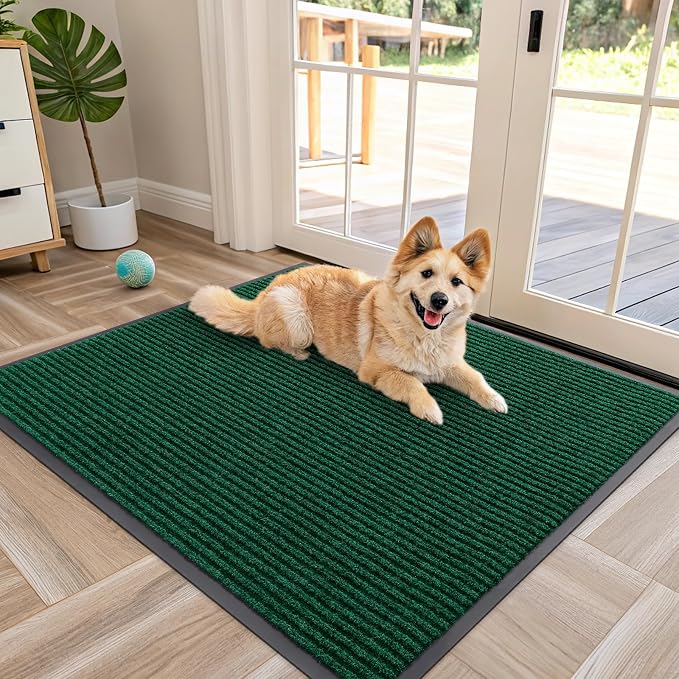 OLANLY Front Door Mat Indoor Outdoor Entrance, Waterproof Heavy Duty Doormat by OLANLY