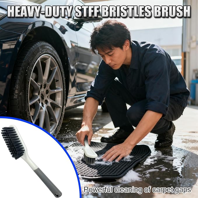 Carpet Cleaning Brush, Car Carpet Cleaner Brush, Rug Brush Scrubber, Carpet - Image 4