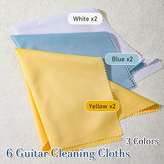 TIESOME 6 Pack Guitar Cleaning Cloth, Trumpet & Sax, Lint Free Instrument - Image 4