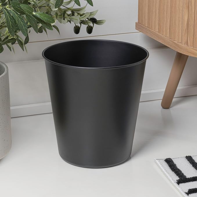 happimess HPM1113A-SET2 Nolan Modern Classic Smooth Steel 2 Gal Waste Bin - Image 2