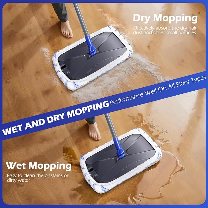 Masthome Microfiber Mop, Large Surface Flat Mop - Image 5