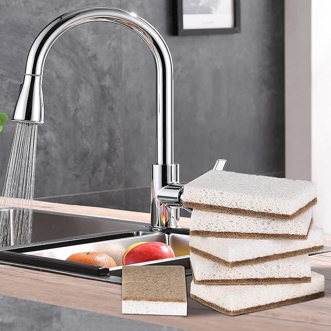 Natural Sponges for Dishes 12 Pack - Image 6