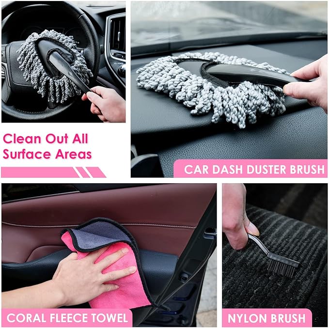 Viewsun Windshield Cleaner Tool, Detailing Kit Cleaner, Detailing Brush - Image 6