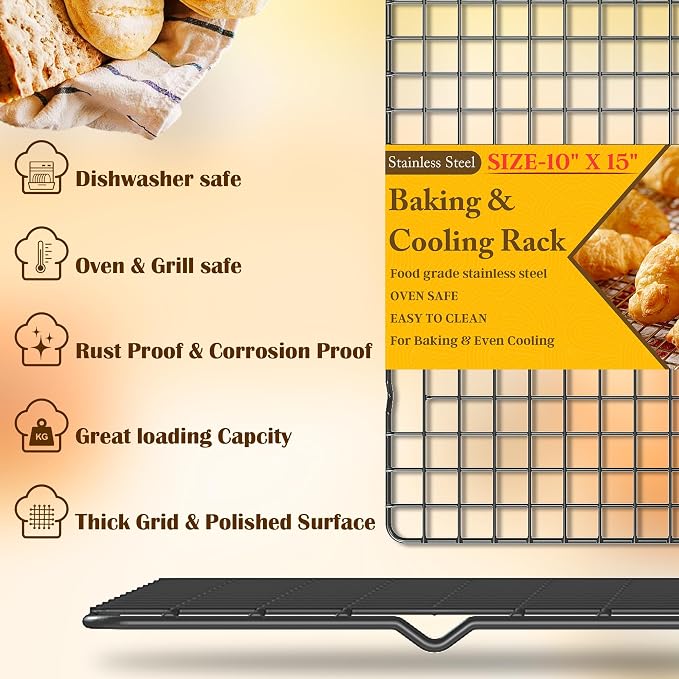2PCS Cooling Racks for Cooking and Baking - Image 2
