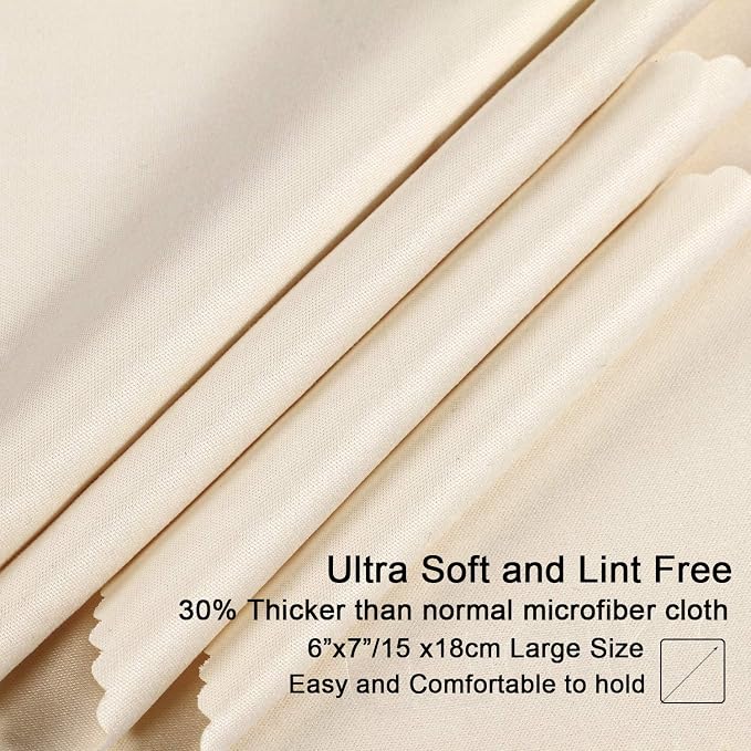 waka 10 Pack Upgraded Microfiber Cleaning Cloth, 6x7 Lint Free Cloth - Image 2