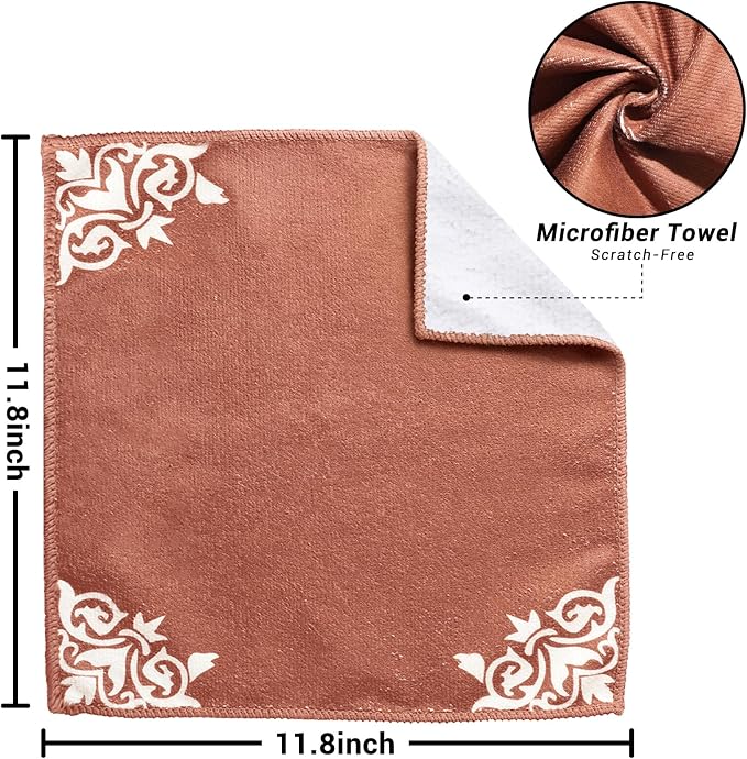 YUA Microfiber Cleaning Cloth 12 Pack, Microfiber Towels Cleaning, Microfiber - Image 2