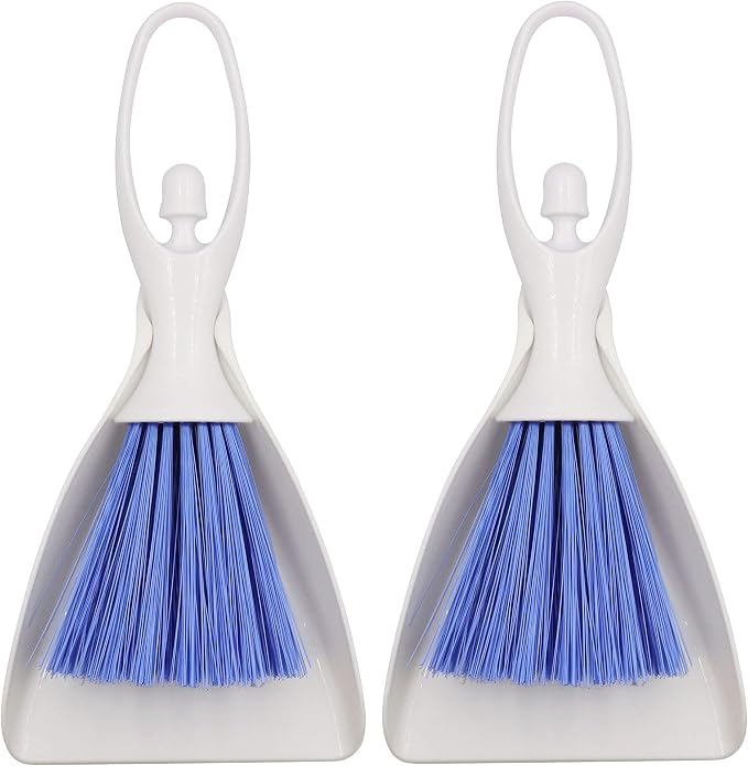 LBY Hand Broom and Dustpan Set, Mini Brush Nesting Tiny Cleaning Whisk by LBY