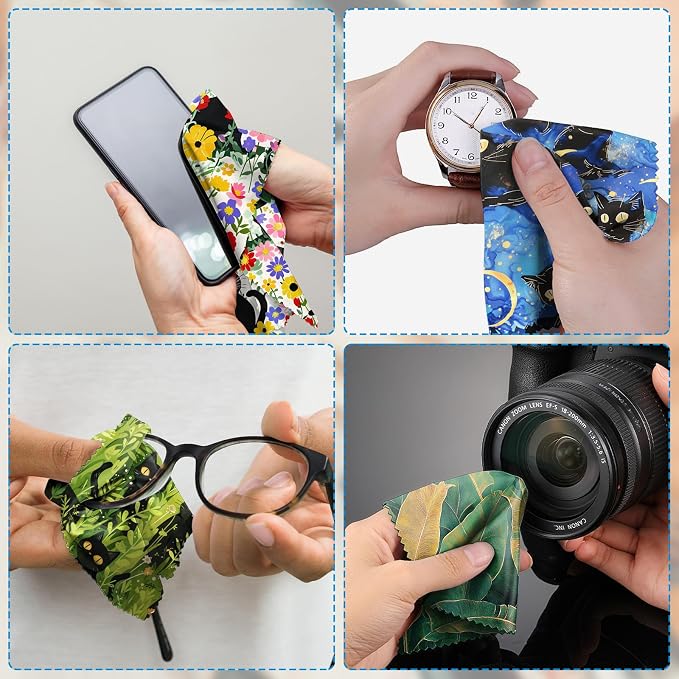 6 PCS Glasses Cleaning Cloth Eyeglass Lens Cleaning Cloth Eyeglasses Wipes - Image 6