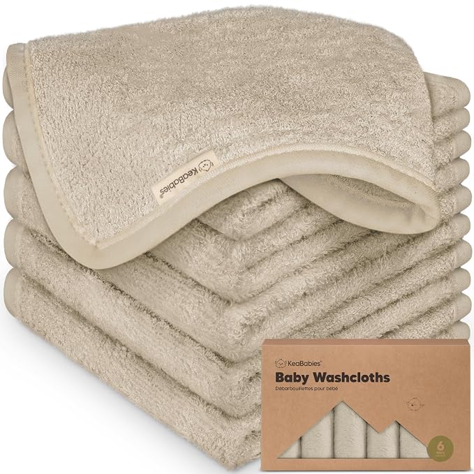6-Pack Baby Washcloths by KeaBabies