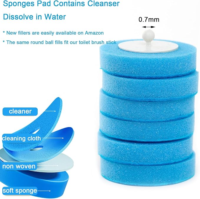 Wall Mounted Disposable Toilet Brush and Holder Toilet Bowl Cleaner - Image 3
