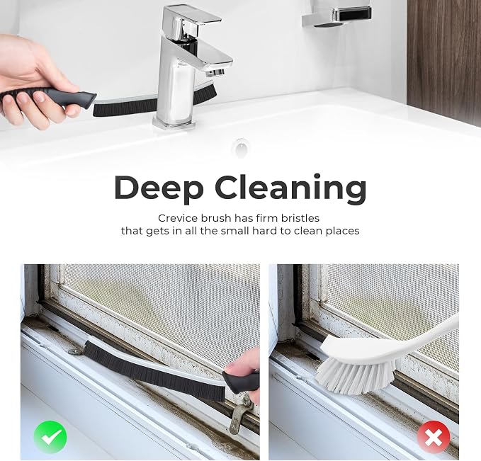 Cleaning Brush-Hard Crevice Cleaning Brushes, Grout Brush, Cleaning Tool - Image 5