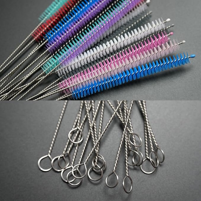 Milk Foamer Hose Brush, Long Thin Nylon Tube Cleaning Brushes Ideal - Image 7