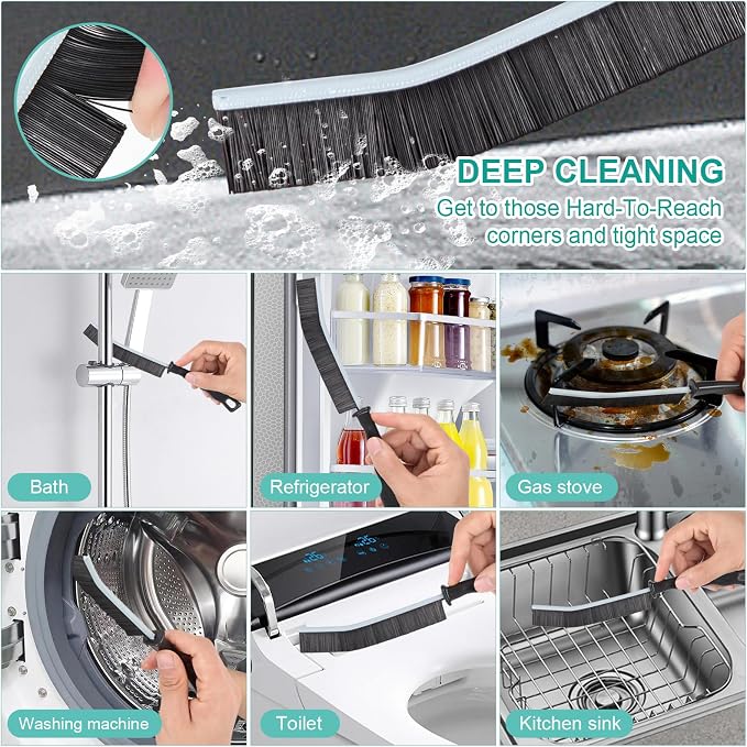 Crevice Cleaning Brush, New Multifunctional Gap Cleaning Brush Tool, Thin Scrub - Image 7