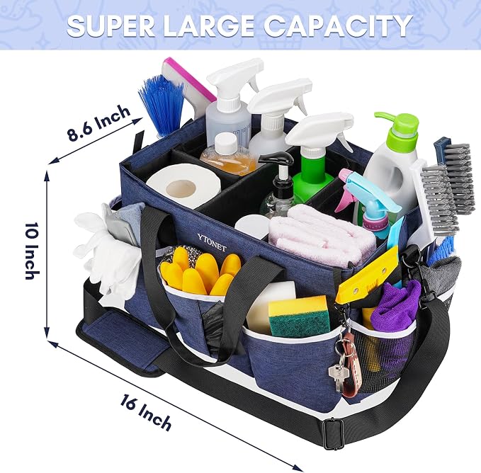 Ytonet Extra Large Cleaning Caddy Bag - Image 2