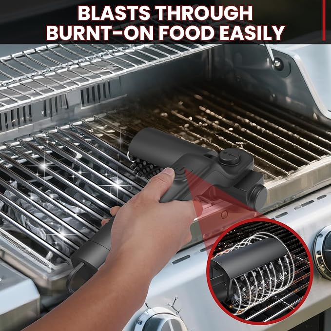 Electric Grill Brush, Cordless Electric BBQ Grill Cleaner - Image 4