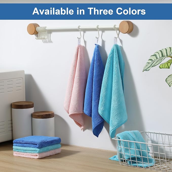 JOYMOOP Microfiber Cleaning Cloths 18 Packs, 11.8" x 11.8" Blue Reusable - Image 9