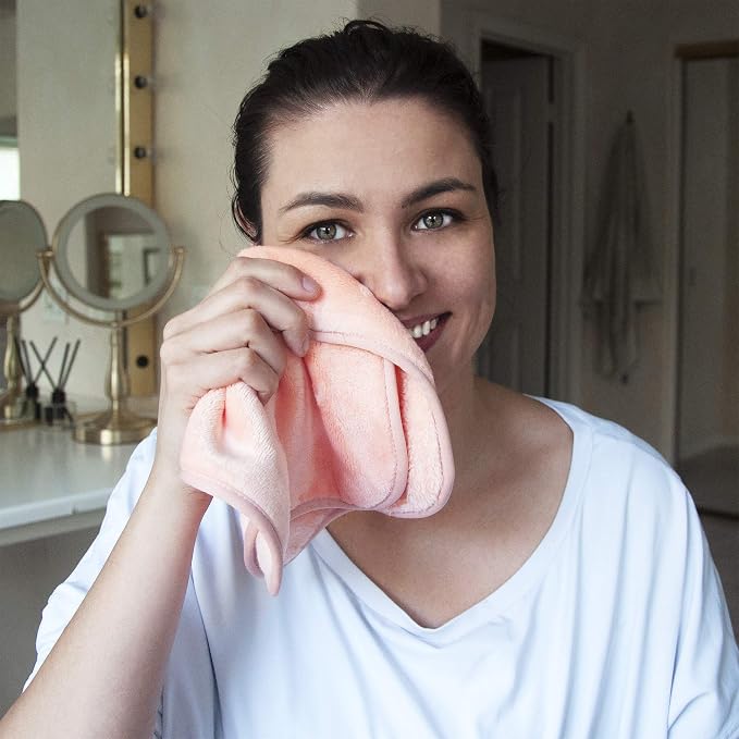 Eurow Reusable Makeup Remover Cloths, Soft Microfiber Face Towels - Image 3