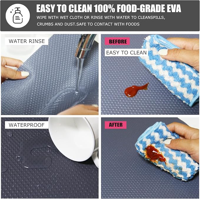 24Pcs Refrigerator Liners, Washable Fridge Liner Mats Covers Pads - Image 3