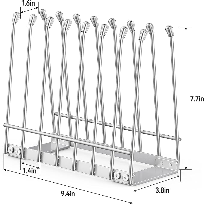 Plastic Bag Drying Rack, Metal Reusable Silicone Ziplock Bag & Bottle Drying - Image 6