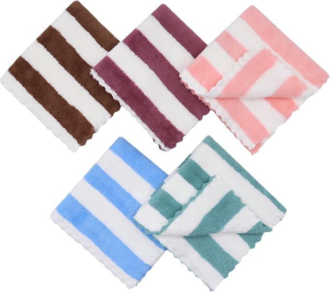 Microfiber Cleaning Cloth Lint Free Cleaning Rags, 10 Pack Fast Drying Dish Rags - Image 3