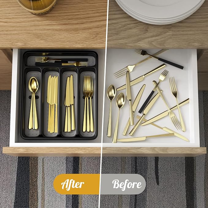 WEBACOO. Silverware Organizer for Kitchen Drawer - Image 4
