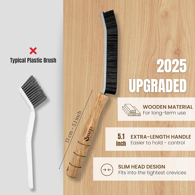 Hard Bristle Crevice Cleaning Brush - Image 2