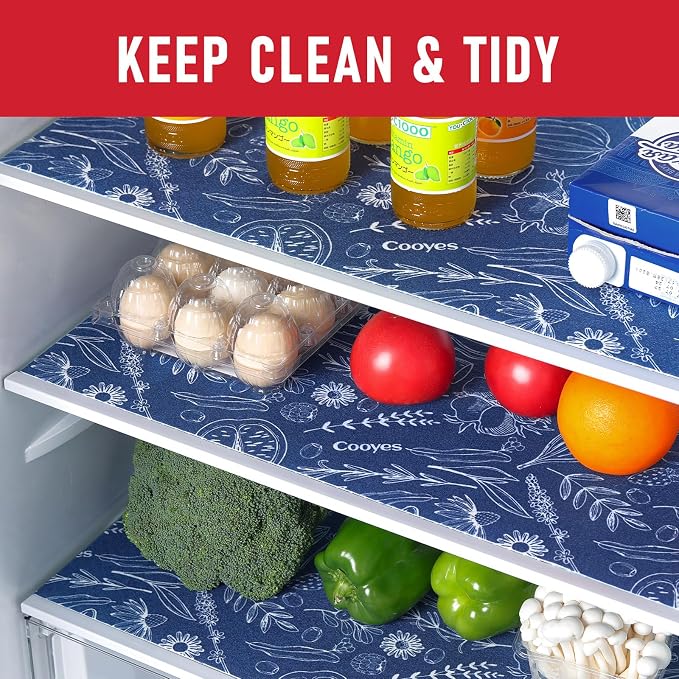 Cooyes Fridge Bin Liners, 12 Pack Refrigerator Liners - Image 2