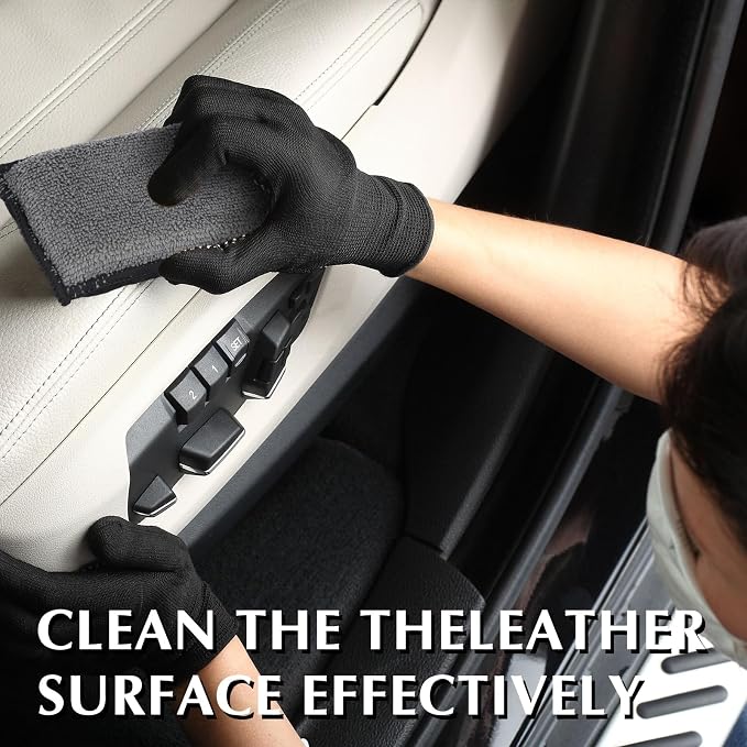 Mudder 12 Pcs Car Interior Scrubbing Sponge 5'' x 3'' Fiber Car Wax Applicator - Image 6