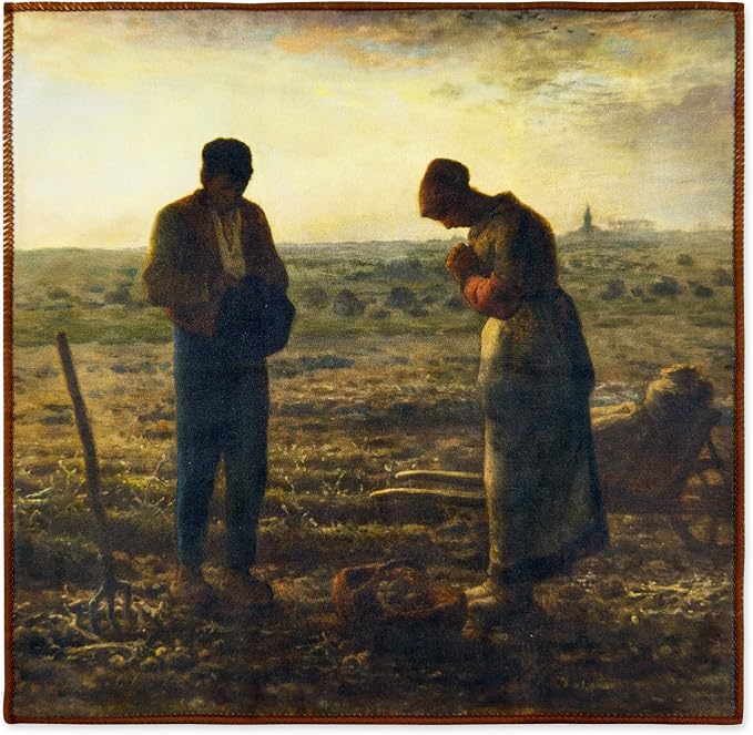 Large Microfiber Cleaning Cloths – Classic Art “The Angelus” Design, Premium - Image 3