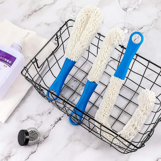 3 Pieces Decanter Cleaning Brush Flexible Bottle Scourer and 400 Pieces - Image 6