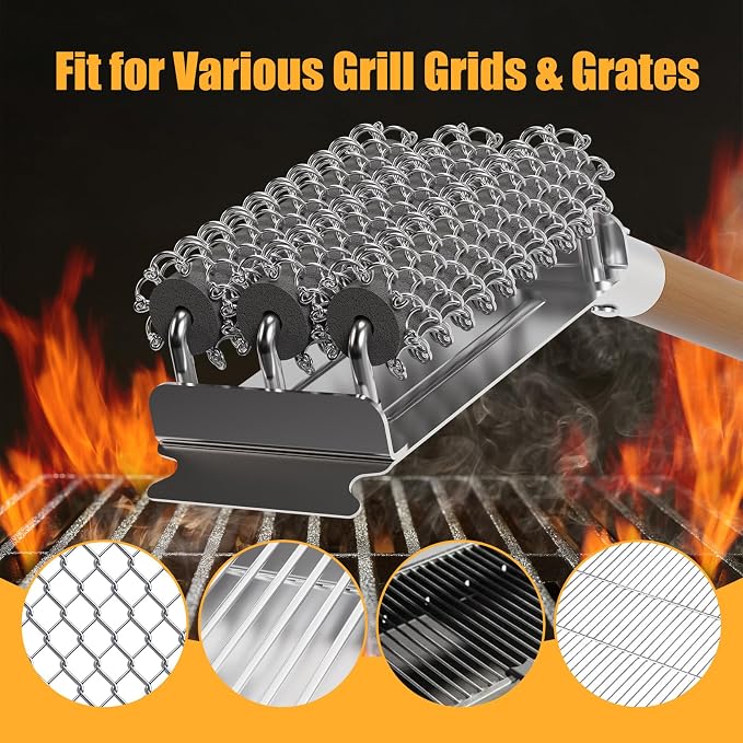 Replacement Brush Head for Bristle Free Grill Brush Compatible - Image 4