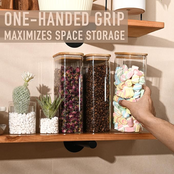 64oz Rectangle Airtight Glass Storage Containers - Image 3