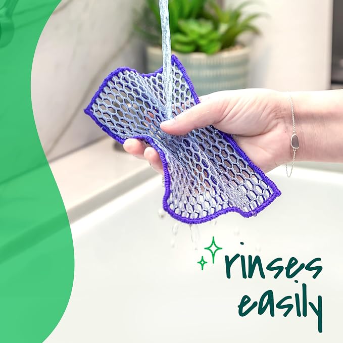 Scotch-Brite® Stay Clean Scrubbing Dish Cloths, Reusable and Long-Lasting Mesh - Image 9