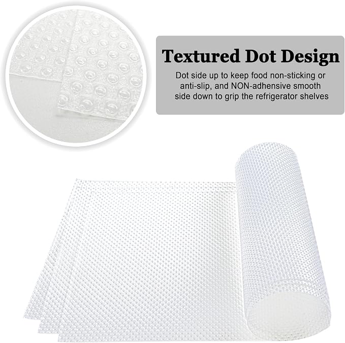 BOPART 12Pcs Refrigerator Liners Washable Fridge Shelf Liners Refrigerator Mats - Image 2