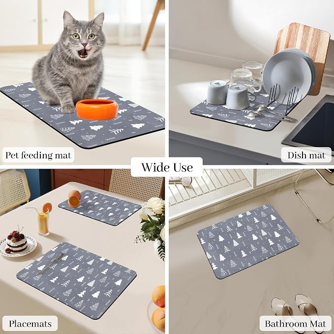 Bloss Coffee Mat, Christmas 12"x19" Bar Mat - Image 5