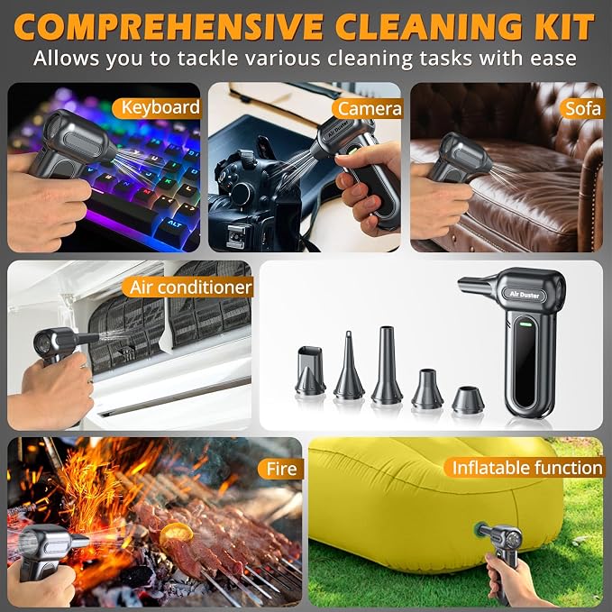 Electric Air Duster Cleaning Tools -180000RPM Super Power Cordless Air Duster - Image 7