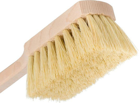 Redecker Wheel Brush, Extra-Long Handle, Beechwood and Durable Tampico Fiber - Image 2