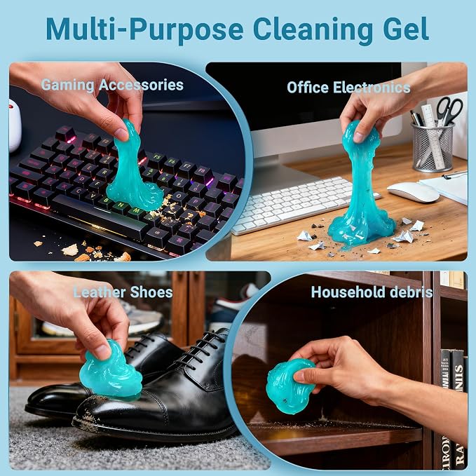 COLORCORAL Car Cleaning Gel, Reusable Dust Cleaning Gel - Image 6