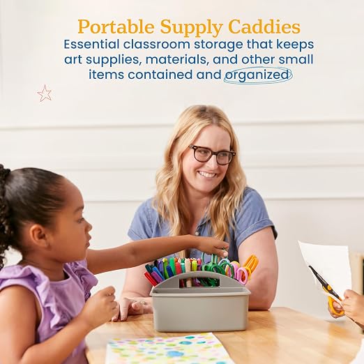 ECR4Kids 3-Compartment Small Plastic Caddy - Image 3
