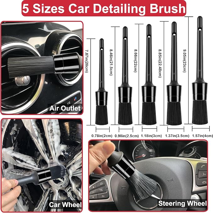 9Pcs Wheel Tire Brush Set - Image 3