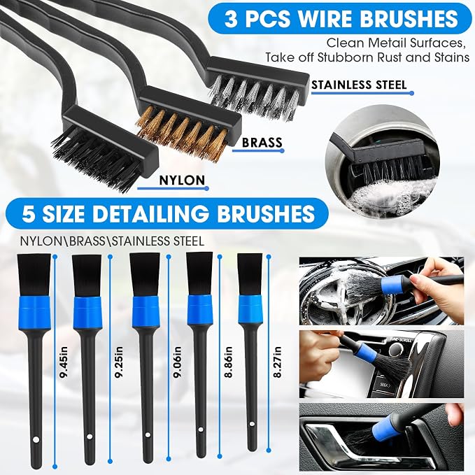 25PCS Car Cleaning Kit, Car Detailing Kit Interior - Image 7