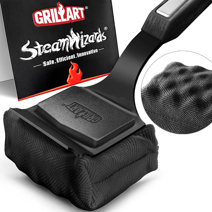 GRILLART Grill Brush Bristle Free. SteamWizards BBQ Replaceable Cleaning Head - Image 2