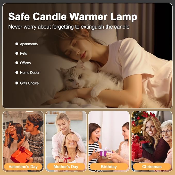 Candle Warmer lamp with Timer & Dimmer Birthday Gifts - Image 2