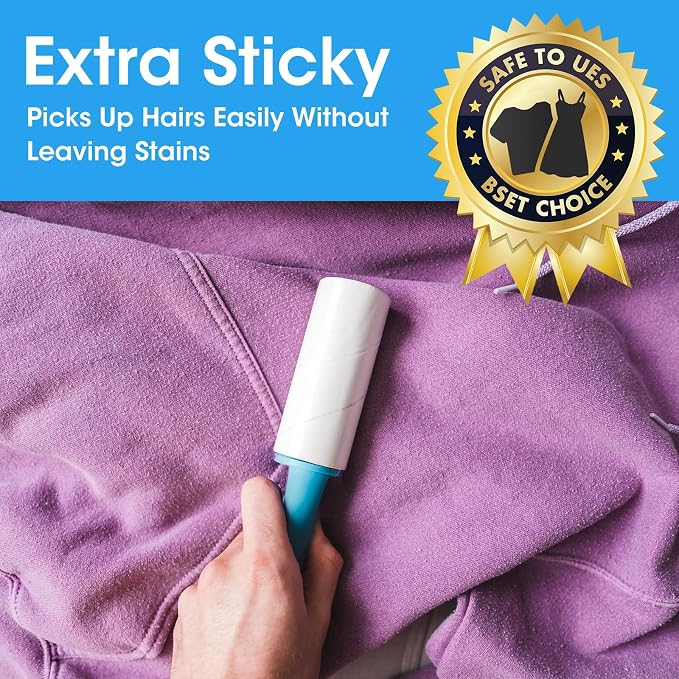 AZEN Lint Roller, Lint Rollers for Pet Hair Extra Sticky, 1200 Sheets Lint - Image 2