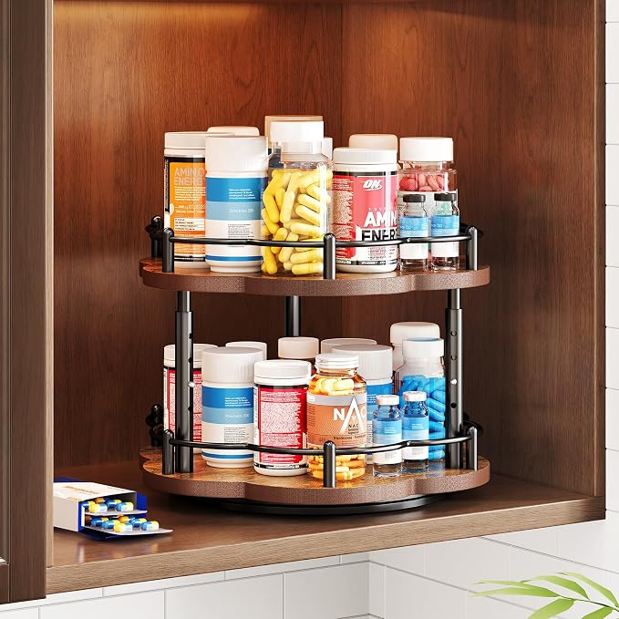 Lazy Susan Spice Rack Organization - Image 8