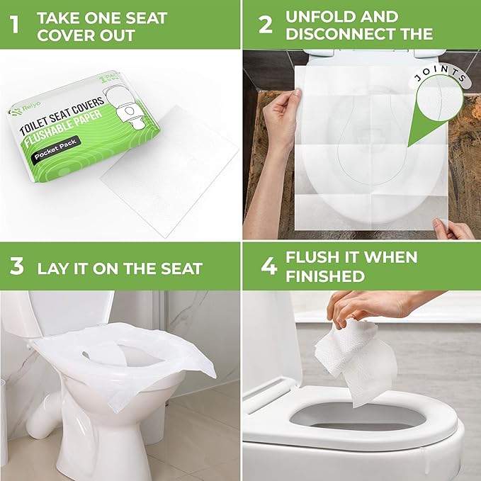 Toilet Seat Cover Paper Flushable - Image 6