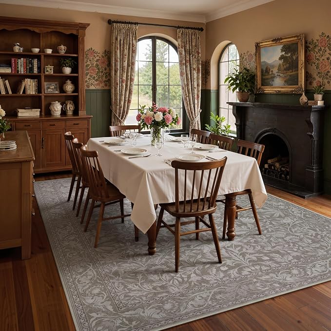 Lahome Bird Washable Rugs 8x10, Soft 8x10 Area Rugs - Image 2